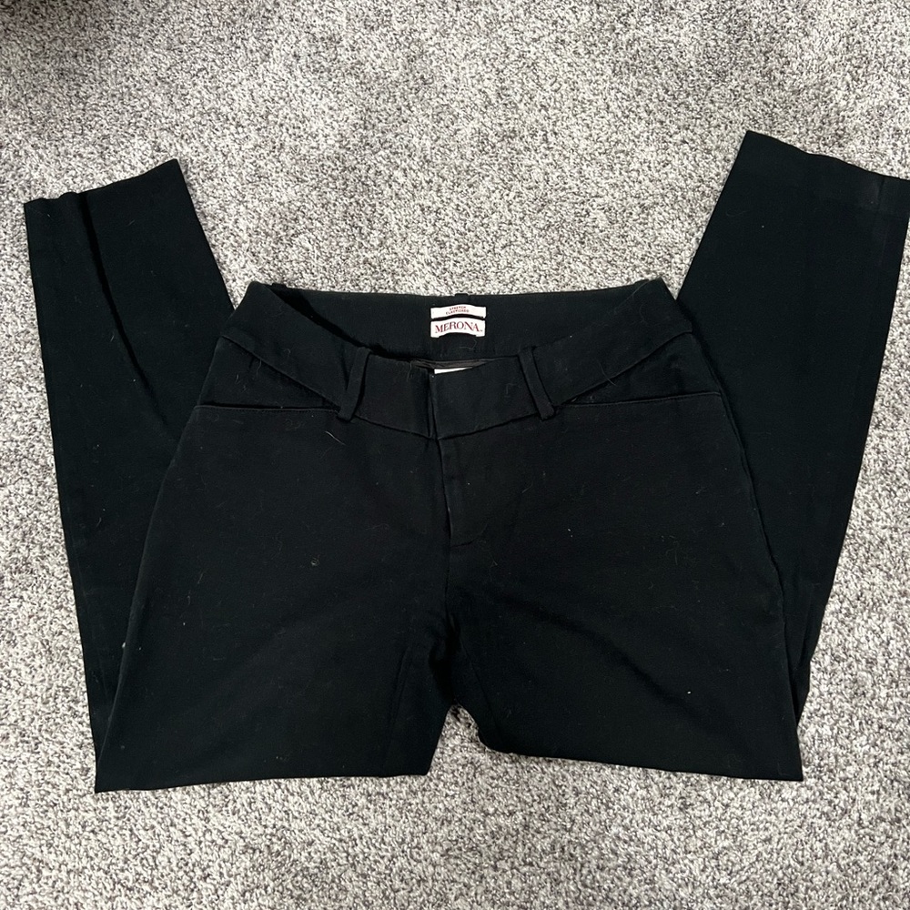 Merona black ankle dress pants